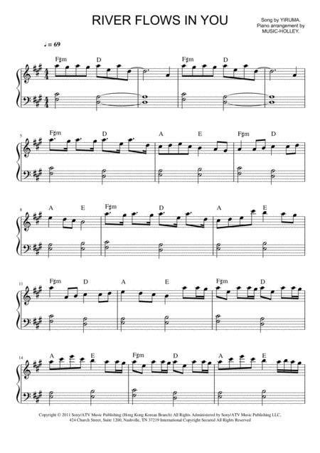 The first piano sheet will be river flows in you by yiruma. Yiruma River Flows In You Easy Piano Sheet Sheet Music PDF Download - coolsheetmusic.com