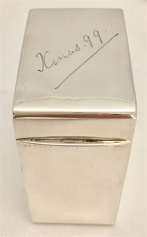 Victorian Sterling Silver Card Box 594337 Uk