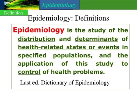 Ppt Introduction To Epidemiology And Distribution Of Disease Powerpoint