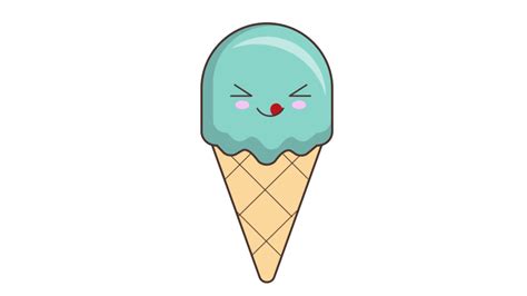 Cute Animated Ice Cream