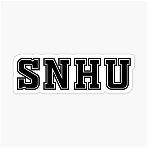 Snhu Athletic Sport College University Alumni Sticker For Sale By
