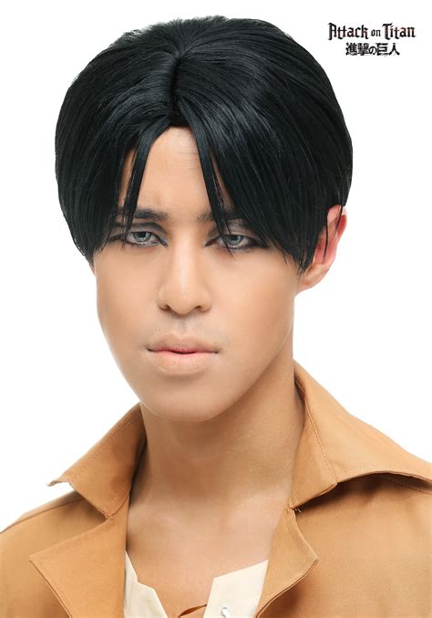 Throughout the series, levi is seen attacking titans swiftly and effectively while having an expressionless face most of the time. Attack on Titan Levi Wig for Men