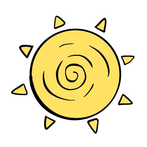 Summer Sun Clipart Png Images Yellow Hand Drawn Summer Sun Cute