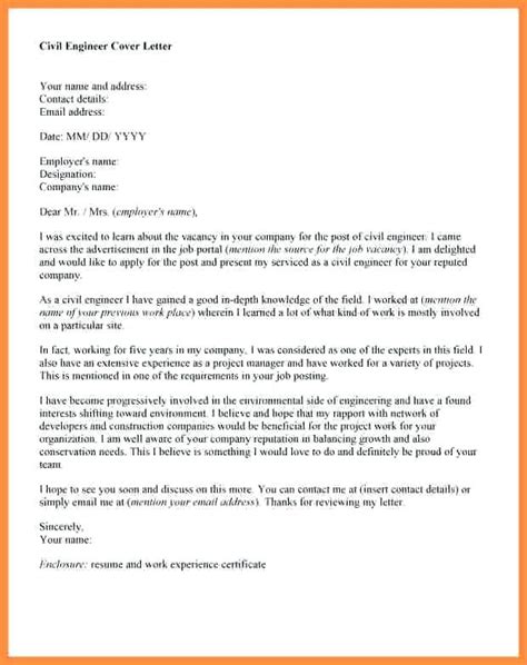You should amend this example before using it for your applications. Civil Engineer Cover Letter For Engineering Jobs Fresh ...