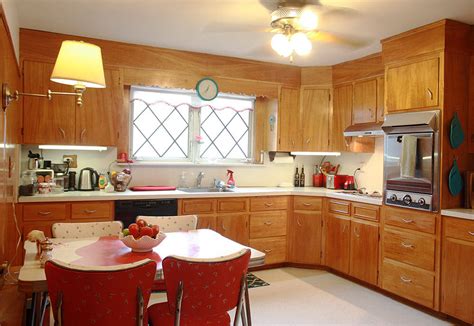 Frances And Dougs Warm And Inviting Restored 1950s Wood Kitchen