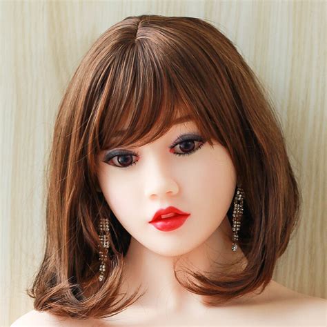 Tpe Oral Sex Doll Head Fits 140cm To 176cm Full Size Realistic Doll With Customize Wig And Eyes