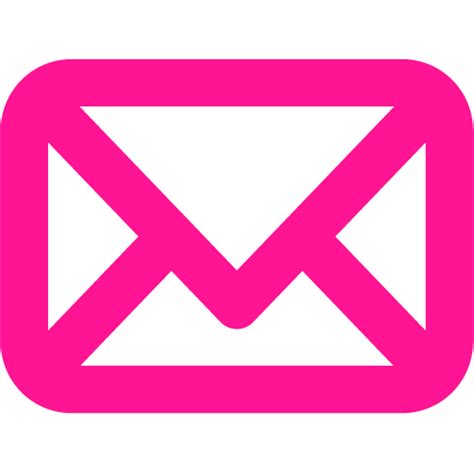 Deep Pink Mail Icon Free Deep Pink Mail Icons