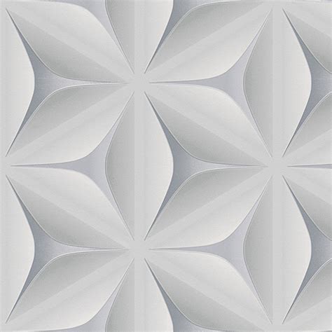 Illusion Geometric Wallpaper Grey And White Your 4 Walls