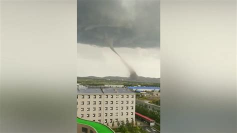 Terrifying Tornado Caught On Camera In Chinas Inner Mongolia Cgtn