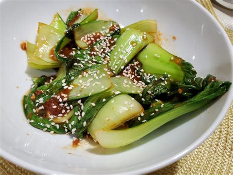 Bok Choy Namul (Korean-style Bok Choy) - Cooking 4 One