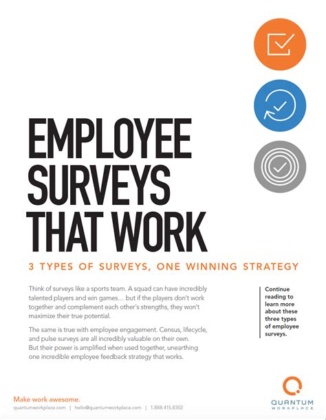 Employee Surveys That Work 3 Surveys 1 Winning Strategy