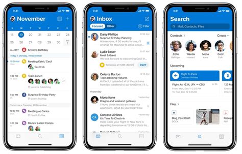 Microsoft Gives Outlook For Ios A Full Ui Makeover Engadget