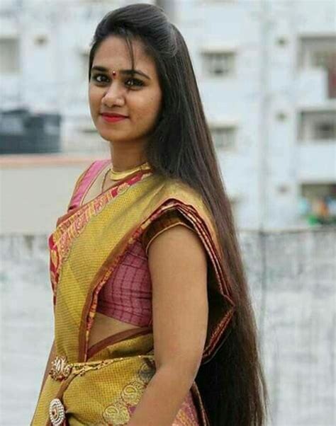 Simple Saree Girl Image Long Indian Hair Sexy Long Hair Long Hair Girl