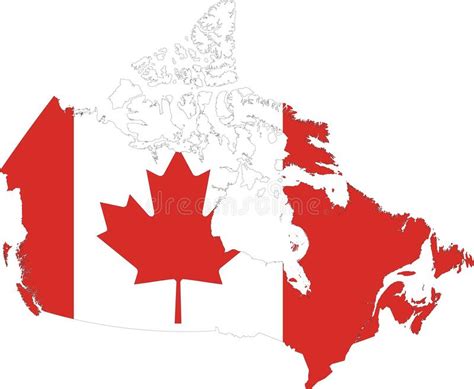 Mapa Kanady Ilustracja Wektor Ilustracja Złożonej Z Monarchia 202269453