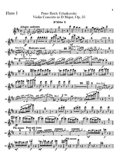 Violin Concerto Op35 Tchaikovsky Pyotr Imslp Free Sheet Music