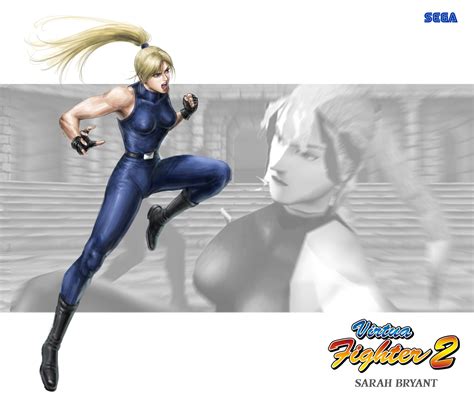 Artstation Virtua Fighter 2 Sarah Bryant Fanart 1995 Sega