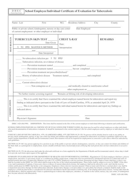Dhec Form 1420 Fill Out And Sign Online Dochub
