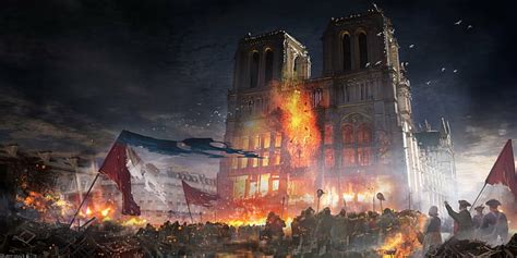 Assassin S Creed Assassin S Creed Unity Cathedral Fire France