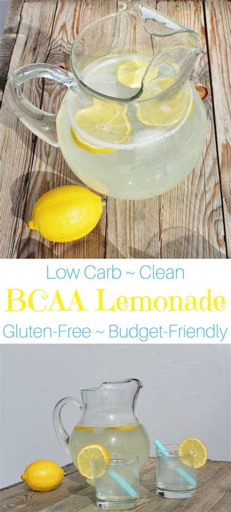 Bcaa Lemonade Recipe Low Carb Clean And Budget Friendly Lemonade