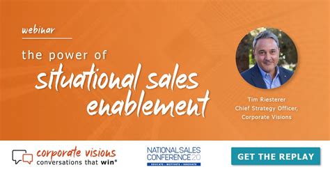 Webinar The Power Of Situational Sales Enablement Corporate Visions