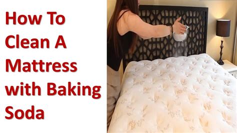 With baking soda, you can among other things remove the traces of grass, tar, ink, oil, perfume, perspiration residues. How To Clean A Mattress with Baking Soda - YouTube