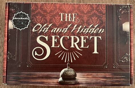 The Old And Hidden Secret A Deadbolt Mystery Mysteries At Home