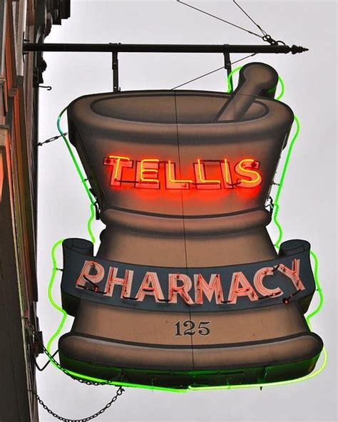 Tellis Pharmacy Neon Vintage Neon Signs Old Neon Signs Cool Neon Signs