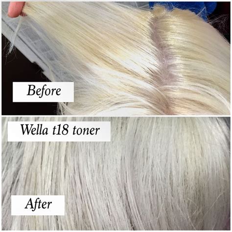 Before And After Using T18 Wella Toner On Bleach Hair How I Get My