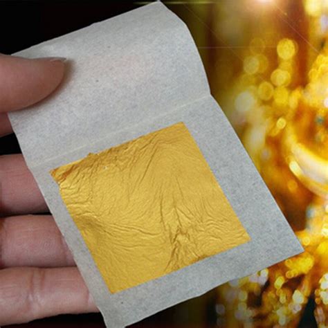 New 10pcs 24k Pure Genuine Edible Gold Leaf Foil Sheet Gold Etsy