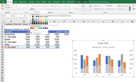Excel Stacked Bar Chart Multiple Series Mante