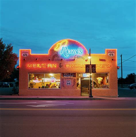 Diner Along Route 66 At Dusk Photograph By Gary Yeowell Fine Art America