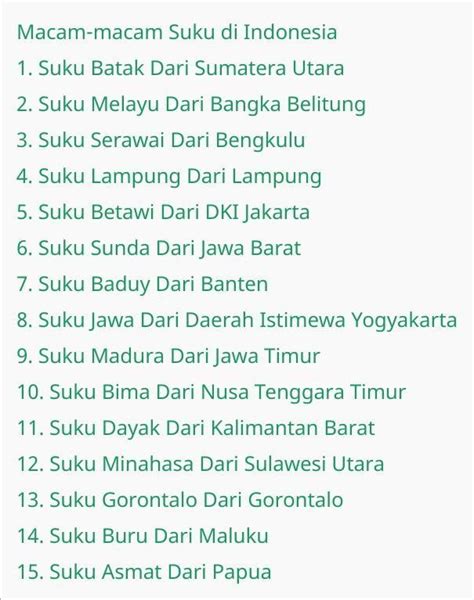 Nama Suku Bangsa Di Daerah Jawa Barat Keragaman Suku Bangsa Dan