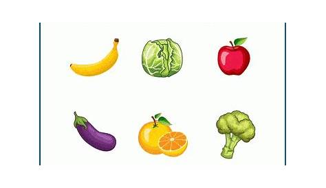 fruit or vegetable worksheet printable