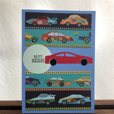 Race Car Birthday Card Otero Creations