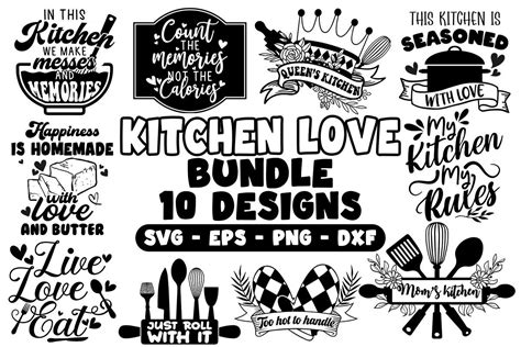 Kitchen Love Bundle Graphic By Elliot Design · Creative Fabrica