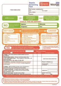 The body normally releases chemicals into the bloodstream to fight an infection. Sepsis Screen BSUH Sticker Version - Library