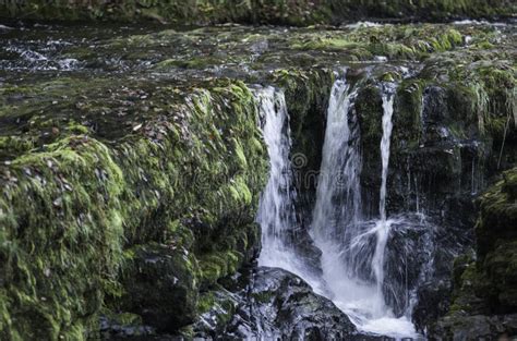 Beautiful Slow Shutter Speed On Waterfalls In South Wales Stock Photo