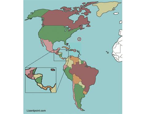 Latin America Political Map Printable