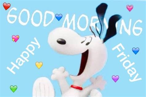 Good Morning Happy Friday Snoopy Images Wishing You An Amazing Sunday