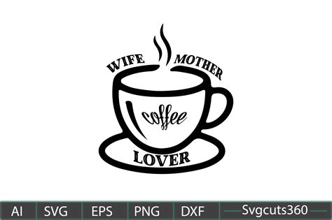 wife mother coffee lover graphic by cutesycrafts360 · creative fabrica