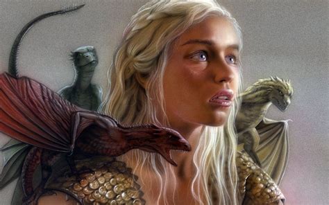 Khaleesi Dragons Wallpaper