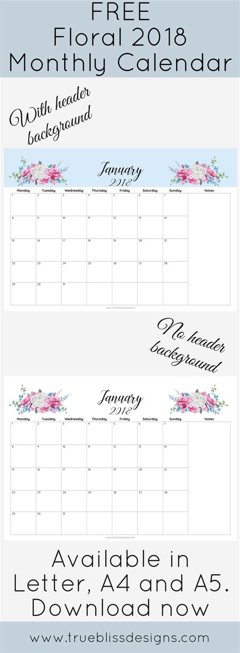 Free Printable Art Free Printable Calendar Monthly Calendar