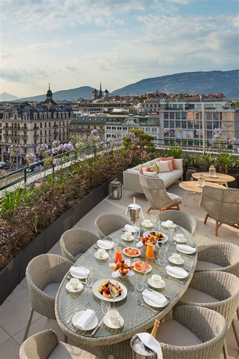 Mandarin Oriental Geneva Penthouse Terrace Luxury Hotel Luxury