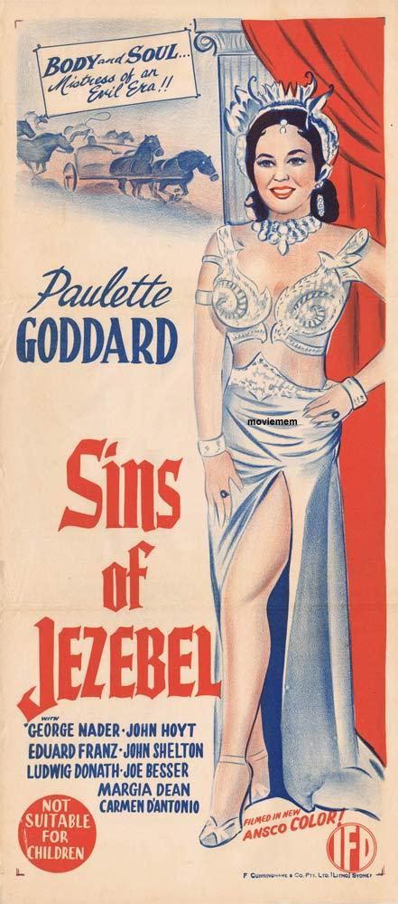 Sins Of Jezebel Original Daybill Movie Poster Paulette Goddard Ifd
