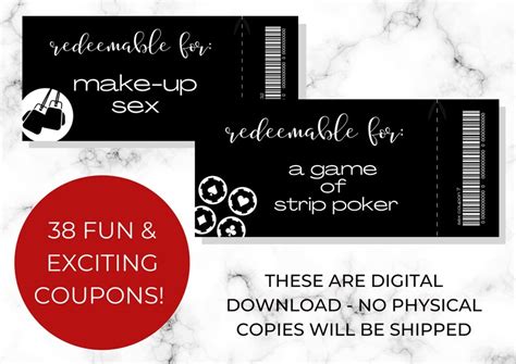 Sex Coupons Naughty Coupons Romance Coupons Love Coupons Etsy