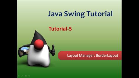 Java Swing Tutorial 5 Layout Manager Borderlayout Youtube