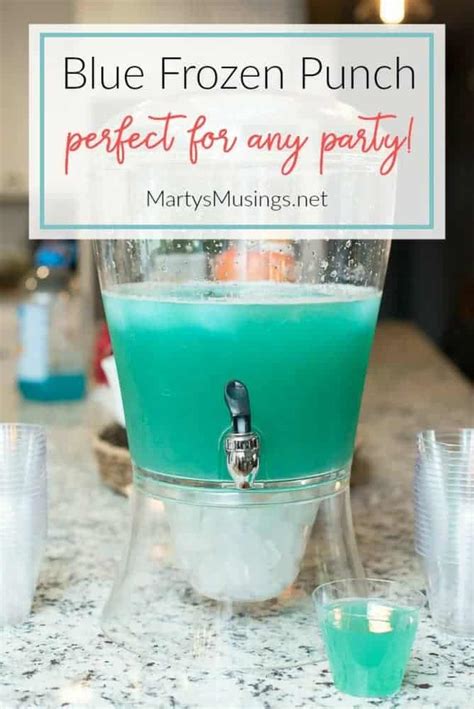 Easy Blue Frozen Punch Only Three Ingredients