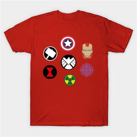 Marvel Avengers Symbols Marvel T Shirt Teepublic