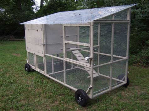 This Mobile Pvc Hideout Chicken Coop Tractor Is An In Depth Diy Project