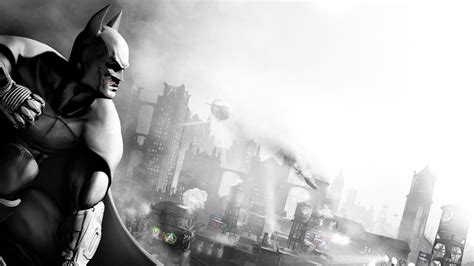 Arkham city builds upon the intense, atmospheric foundation of batman: Sfondi : videogiochi, monocromo, Batman Arkham City ...